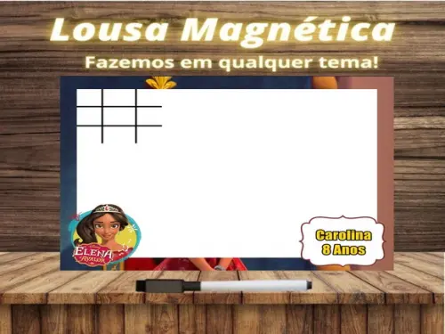 Lousa Magnética + J.v Elena de Avalor com Embalagem