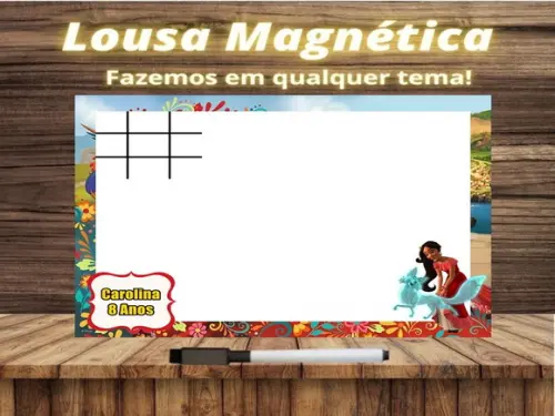 Lousa Magnética + J.v Elena de Avalor com Embalagem