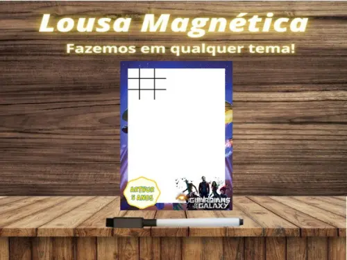 Lousa Magnética + J.v Guardiões da Galáxia com Embalagem