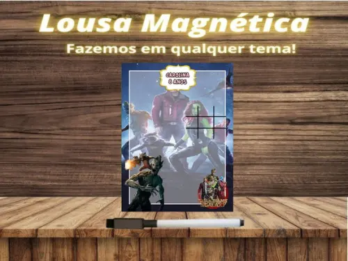 Lousa Magnética + J.v Guardiões da Galáxia com Embalagem