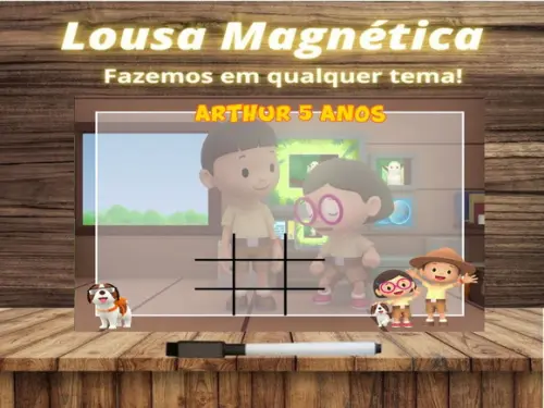 Lousa Magnética + J.v Léo Guarda da Floresta com Embalagem