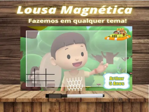 Lousa Magnética + J.v Léo Guarda da Floresta com Embalagem