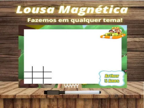 Lousa Magnética + J.v Léo Guarda da Floresta com Embalagem