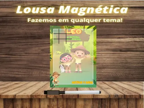 Lousa Magnética + J.v Léo Guarda da Floresta com Embalagem