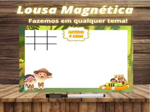 Lousa Magnética + J.v Léo Guarda da Floresta com Embalagem