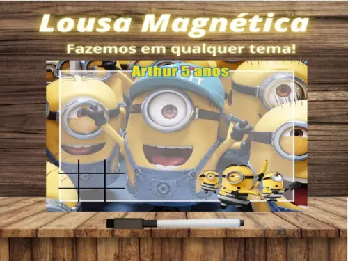 Lousa Magnética + J.v Meu Malvado Favorito com Embalagem