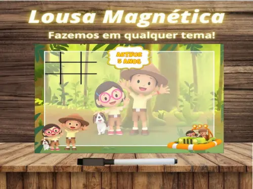 Lousa Magnética + J.v Léo Guarda da Floresta com Embalagem