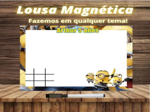 Lousa Magnética + J.v Meu Malvado Favorito com Embalagem