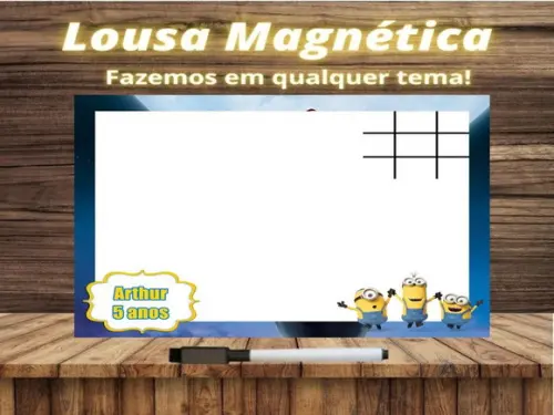 Lousa Magnética + J.v Meu Malvado Favorito com Embalagem