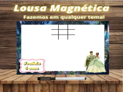Lousa Magnética + J.v Princesa e o Sapo com Embalagem