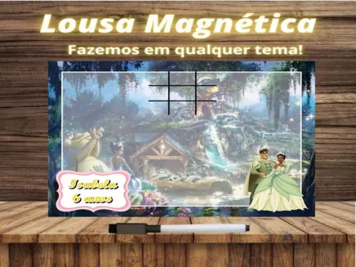 Lousa Magnética + J.v Princesa e o Sapo com Embalagem