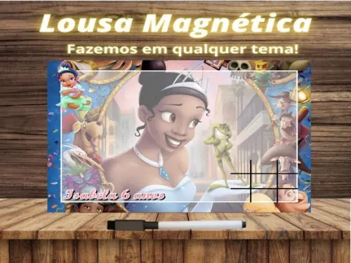 Lousa Magnética + J.v Princesa e o Sapo com Embalagem