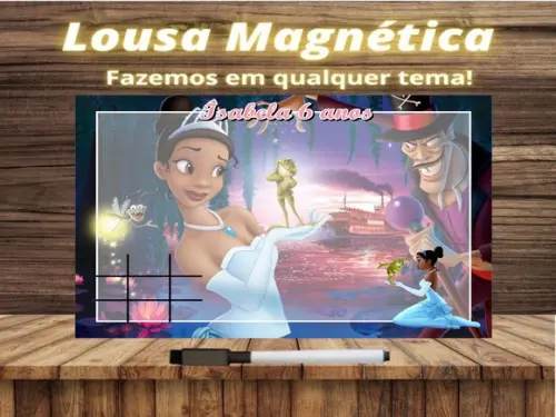 Lousa Magnética + J.v Princesa e o Sapo com Embalagem