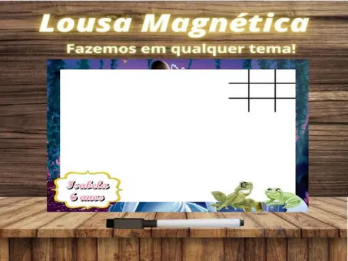 Lousa Magnética + J.v Princesa e o Sapo com Embalagem