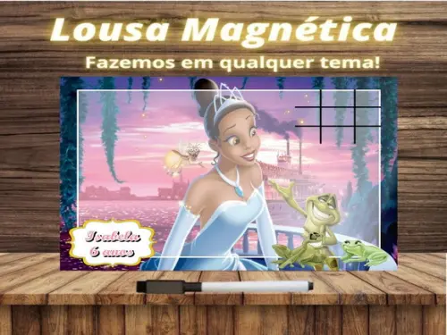 Lousa Magnética + J.v Princesa e o Sapo com Embalagem
