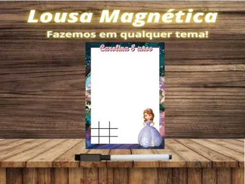 Lousa Magnética + J.v Princesinha Sofia com Embalagem