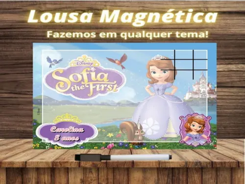 Lousa Magnética + J.v Princesinha Sofia com Embalagem