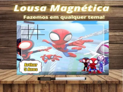 Lousa Magnética + J.v Spidey e Seus Amigos Esp. com Emb.