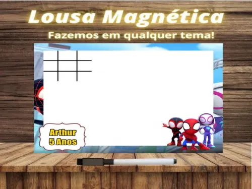 Lousa Magnética + J.v Spidey e Seus Amigos Esp. com Emb.