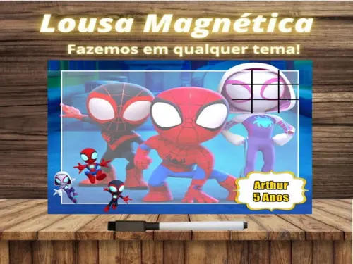 Lousa Magnética + J.v Spidey e Seus Amigos Esp. com Emb.