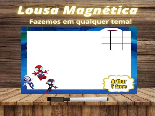 Lousa Magnética + J.v Spidey e Seus Amigos Esp. com Emb.