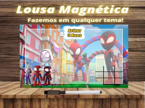 Lousa Magnética + J.v Spidey e Seus Amigos Esp. com Emb.