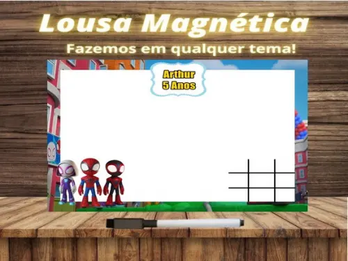 Lousa Magnética + J.v Spidey e Seus Amigos Esp. com Emb.