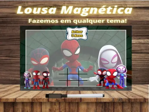 Lousa Magnética + J.v Spidey e Seus Amigos Esp. com Emb.