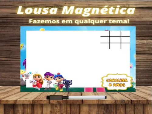 Lousa Magnética + J.v Vera e o Reino do Arco Íris com Emb.