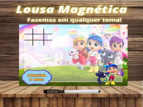 Lousa Magnética + J.v Vera e o Reino do Arco Íris com Emb.