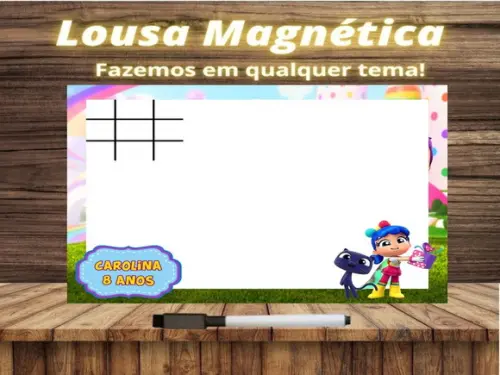 Lousa Magnética + J.v Vera e o Reino do Arco Íris com Emb.