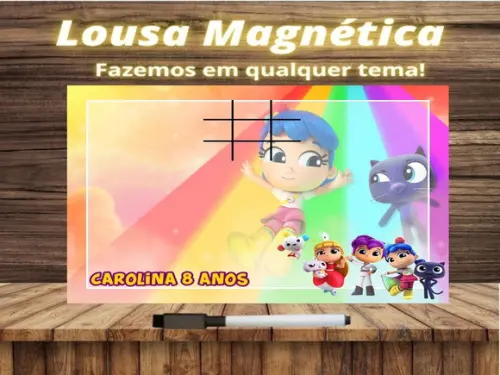 Lousa Magnética + J.v Vera e o Reino do Arco Íris com Emb.