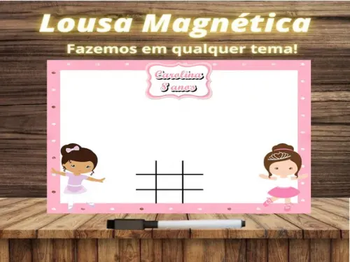 Lousa Magnética + Jogo da Velha Bailarina com Embalagem