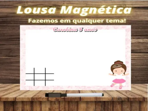 Lousa Magnética + Jogo da Velha Bailarina com Embalagem