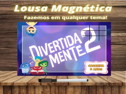 Lousa Magnética + Jogo da Velha Divertidamente com Embalagem