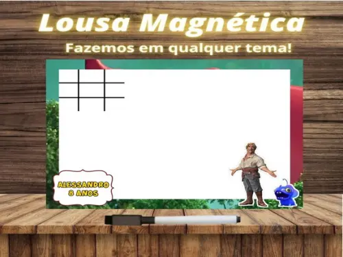 Lousa Magnética + Jogo da Velha Fera do Mar com Embalagem