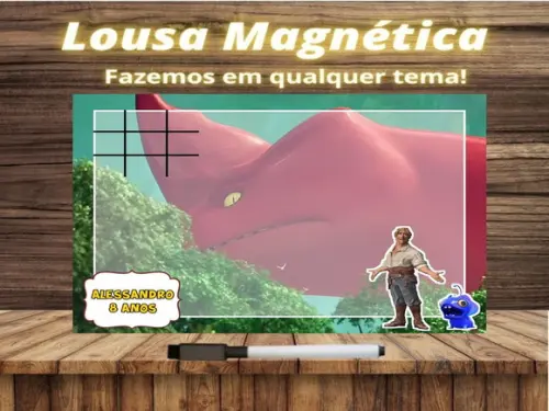 Lousa Magnética + Jogo da Velha Fera do Mar com Embalagem