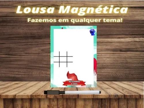 Lousa Magnética + Jogo da Velha Fera do Mar com Embalagem