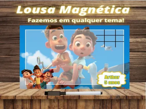 Lousa Magnética + Jogo da Velha Luca com Embalagem