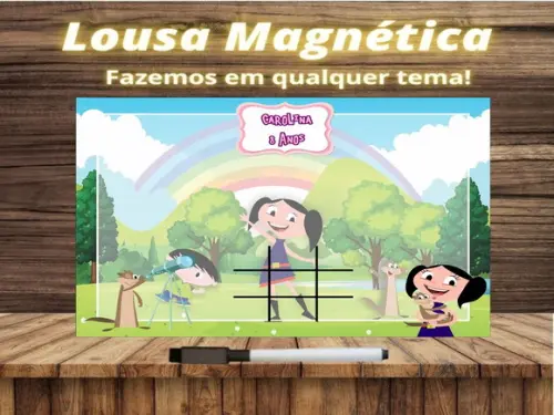 Lousa Magnética + Jogo da Velha Show da Luna com Embalagem
