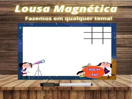 Lousa Magnética + Jogo da Velha Show da Luna com Embalagem