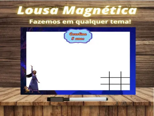 Lousa Magnética + Jogo da Velha Wish com Embalagem