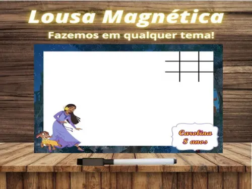 Lousa Magnética + Jogo da Velha Wish com Embalagem