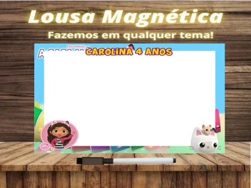Lousa Magnética a Casa Mágica da Gabby com Embalagem