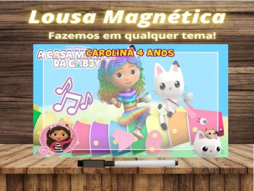Lousa Magnética a Casa Mágica da Gabby com Embalagem