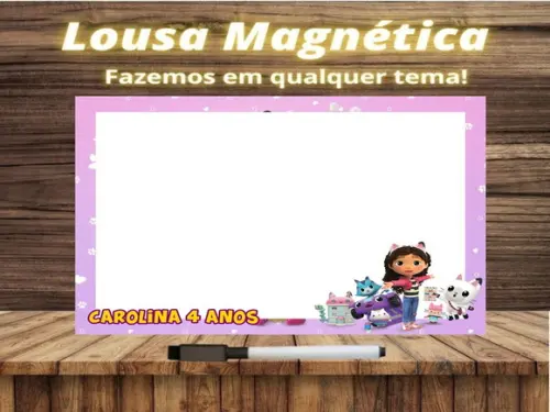 Lousa Magnética a Casa Mágica da Gabby com Embalagem