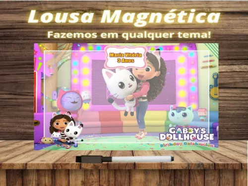 Lousa Magnética a Casa Mágica da Gabby com Embalagem