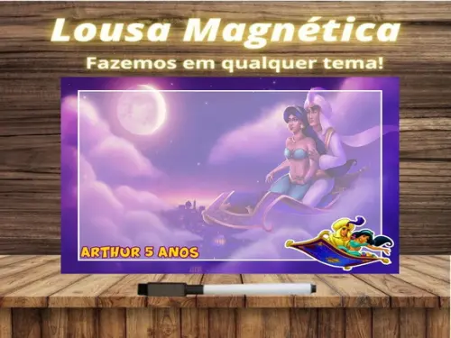 Lousa Magnética Aladdin com Embalagem