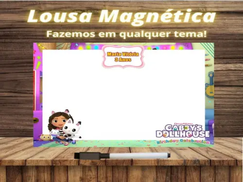 Lousa Magnética a Casa Mágica da Gabby com Embalagem