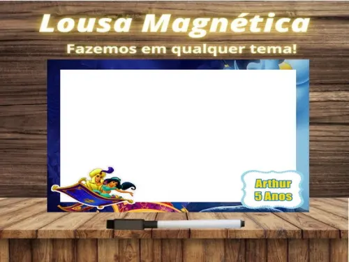 Lousa Magnética Aladdin com Embalagem